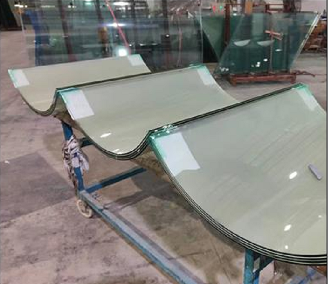 Glass tile adhesive curing