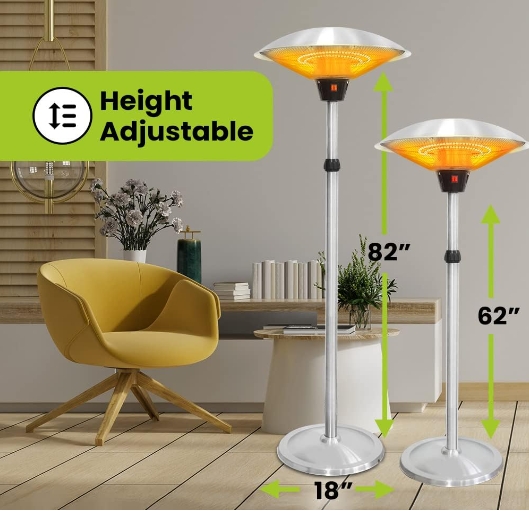 Waterproof heating table IP44